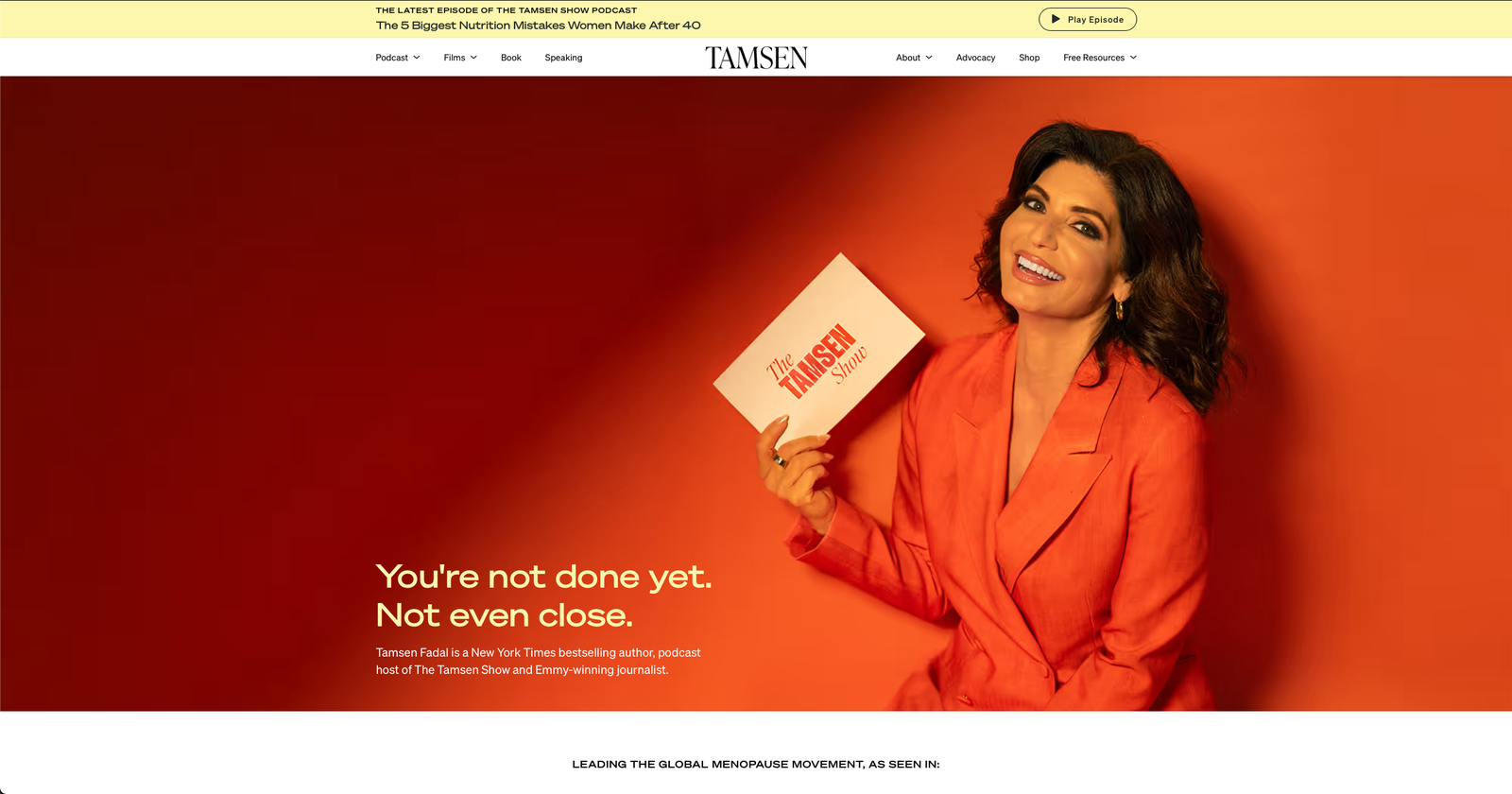 tamsenfadal.com homepage